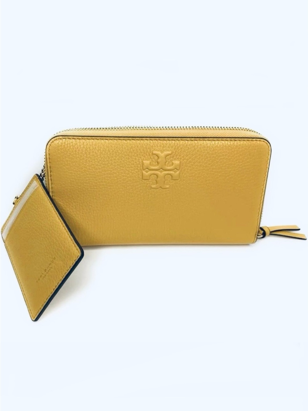 Tory Burch THEA Yellow Continental Wallet + Card Case BNWOT
